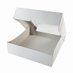 Коробка с окном 22*22*6 см, Белая фото 3