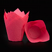 Капсула - тюльпан для выпечки темно - розовый 80*50, 20 шт фото 3