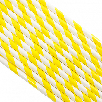 Палочки бумажные Лента Желтая 200*6 мм, 25 шт