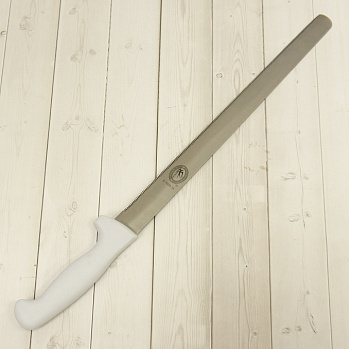 Нож для бисквита 35 см, пластиковая ручка, мелкие зубчики