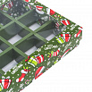 Коробка для 12 конфет с разделителями "Рождественское ассорти" с окном фото 3