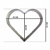 Форма металлическая Сердце для выпечки 23*21 см h=5 см фото 3