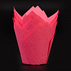 Капсула - тюльпан для выпечки темно - розовый 80*50, 20 шт фото 2