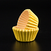 Капсулы бумажные для конфет Желтые 35*23 мм, 20-25 шт фото 1