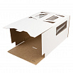 Коробка для торта белая 30*30*22 см, с ручками (окна) фото 4