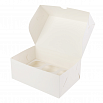 Коробка для 6 капкейков, белая без окна фото 3