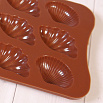 Форма силиконовая для шоколада "Ракушки" 20*10 см, 15 ячеек фото 3