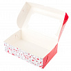 Коробка для зефира "С Новым годом, красный" с окном 25*15*7 см фото 2