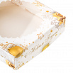 Коробка для печенья "Золотой Новый год" с окном, 12*12*3 см фото 3