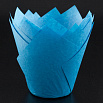 Капсула - тюльпан для выпечки голубая 80*50, 20 шт фото 3