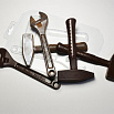 Форма пластиковая "Инструменты: Ключ и молоток" фото 1