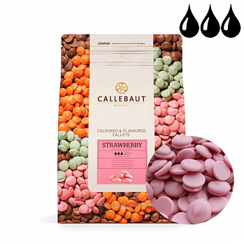 Шоколад Callebaut розовый со вкусом клубники, 2,5 кг. Годен до 19.10.24