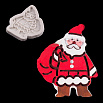 Силиконовый молд "Дед Мороз с мешком" 7,5*6 см фото 1