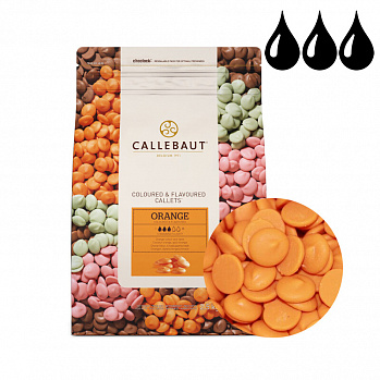 Шоколад Callebaut оранжевый со вкусом апельсина, 2,5 кг (ORANGE-RT-U70) Годен до 26.08.24