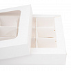 Коробка NEW для 9 конфет белая, с окном с крышкой фото 3