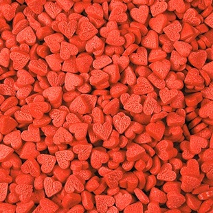Посыпка кондитерская "Сердечки красные мини" 4 мм, 50 г