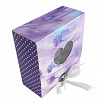 Коробка для 9 конфет с разделителями "Лавандовая фантазия" с лентой, 11*11*5 см фото 3