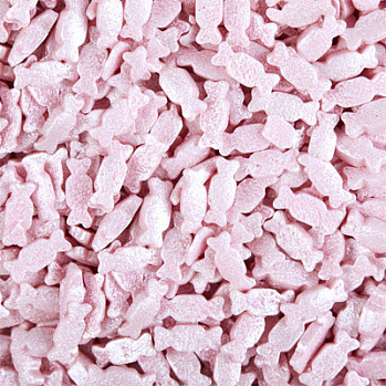 Конфеты розовые перламутровые, посыпка 0,75 кг