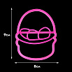 Вырубка для пряника с оттиском "Корзина с яйцами" пластик, 9 см фото 2