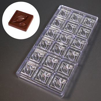 Форма для шоколада (поликарбонат) CACAO, Bake ware, 18 ячеек