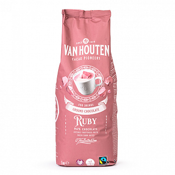 Шоколадный напиток Van Houten Ground Ruby Chocolate Drink Powder (VM-54621-V17), 1 кг