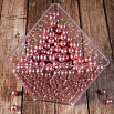 Сахарные шарики розовые 4 мм, 50 грамм фото 1