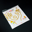 Топпер для торта Контур лица с руками (золотой) фото 4