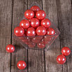 Сахарные шарики Красные перламутровые 12 мм New, 50 гр фото 1