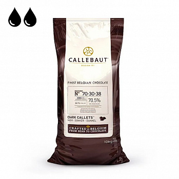 Шоколад Callebaut Горький 70%, (мешок 10 кг) (70-30-38NV-595)