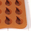 Форма силиконовая для шоколада "Капли" 20*10, 15 ячеек фото 2