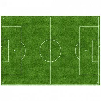 Футбольное поле, картинка на сахарной бумаге 20*30 см