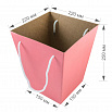 Коробка для цветов Крафт-Розовый 150*220*250 мм фото 2
