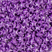 Посыпка кондитерская объёмная 3D Звездочки Фиолетовые перламутровые 12 мм, 50 гр фото 2