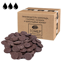 Шоколад темный 54%, Томер, коробка 11 кг