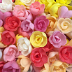 Вафельные цветы Розы малые Микс Коробка, 160 шт. фото 1
