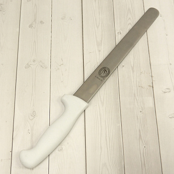 Нож для бисквита 25 см, пластиковая ручка, без зубчиков