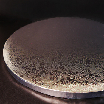 Поднос для торта D 45 см толщина 11 мм, Серебро