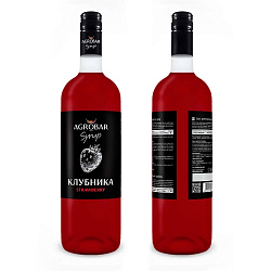Сироп со вкусом Клубника, 1 л (Агробар)