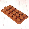 Форма силиконовая для шоколада "Капли" 20*10, 15 ячеек фото 3