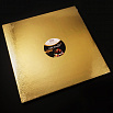 Поднос для торта Квадрат 40*40 см толщина 11 мм, Золото фото 1