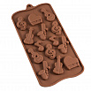Форма силиконовая для шоколада "Музыкант" 21,5*10,5 см, 14 ячеек фото 1
