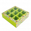 Коробка для 9 конфет с разделителями "Ромашки акварельные" фото 1
