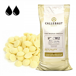 Шоколад Callebaut белый 26%, (мешок 10 кг) (CW2NV-595)