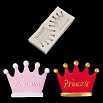 Силиконовый молд "Корона Princess" 12*5,5 см фото 1