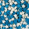 Посыпка кондитерская "Звезды бело-голубые" 8 мм, 50 г фото 1