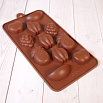 Форма силиконовая для шоколада "Мультифрукт" 20*10,5 см, 11 ячеек фото 4