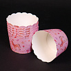 Бумажные стаканчики для кексов Розовые с единорогом 60*56 мм, 10 шт фото 1