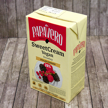 Сливки растительные Sweet Cream Пломбир Vegan 26% 1 л