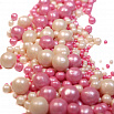 Посыпка микс из рисового драже в глазури "Белый/розовый жемчуг", 50 гр фото 1