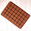 Форма силиконовая для шоколада "Кубики большие" 30*20, 40 ячеек фото 1